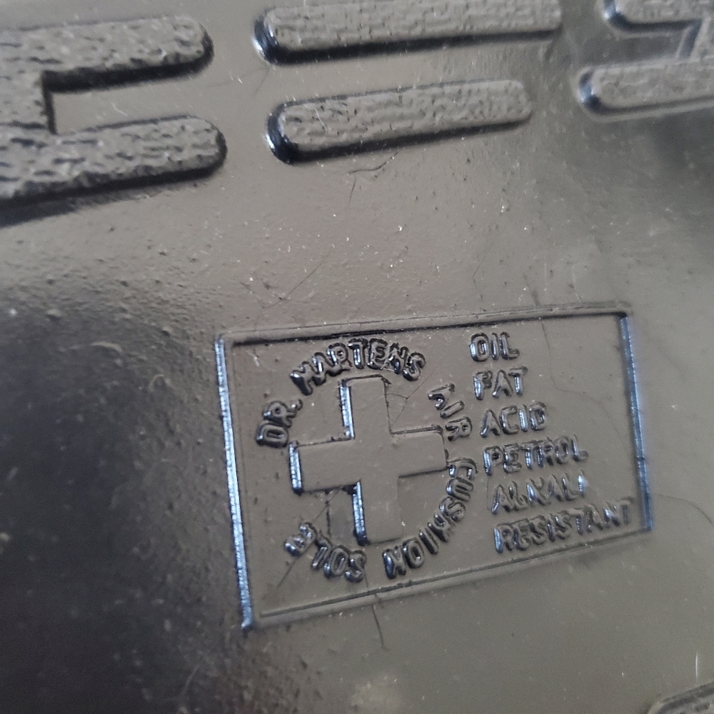 Silver Dr Martens Sling Back Mules - Picture 16 of 16
